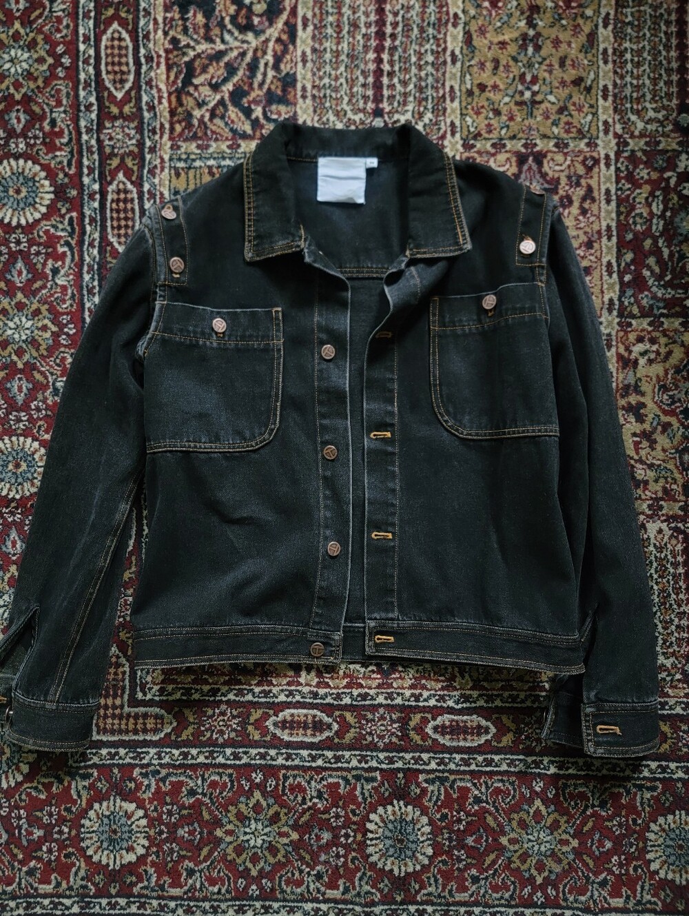 Telfar Black Denim Jacket